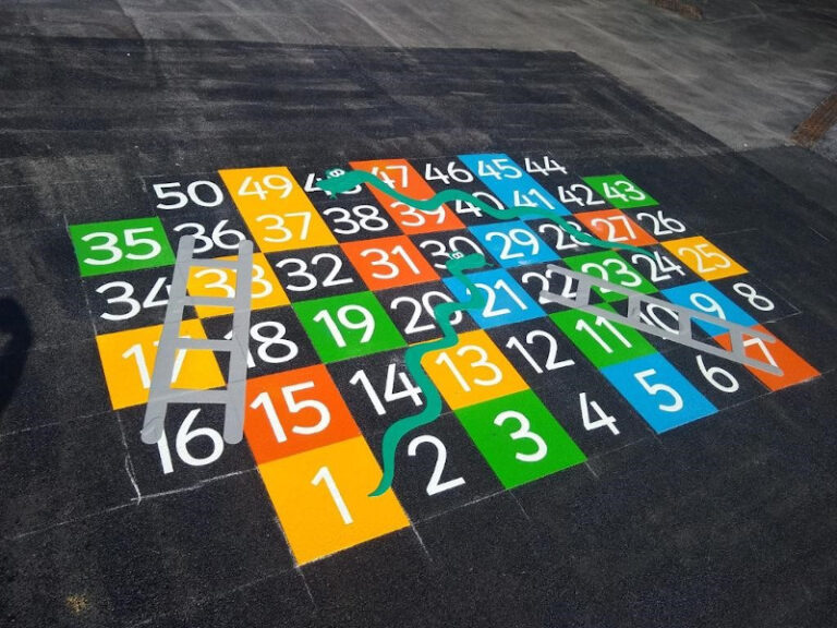 Playground Math Marking School Playground Markings | Manchester & Cheshire | Top Mark Solutions
